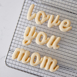 Script Alphabet Cookie Cutters, Set of 26 They are a little smaller than I expected but a nice size for "writing" on cookie