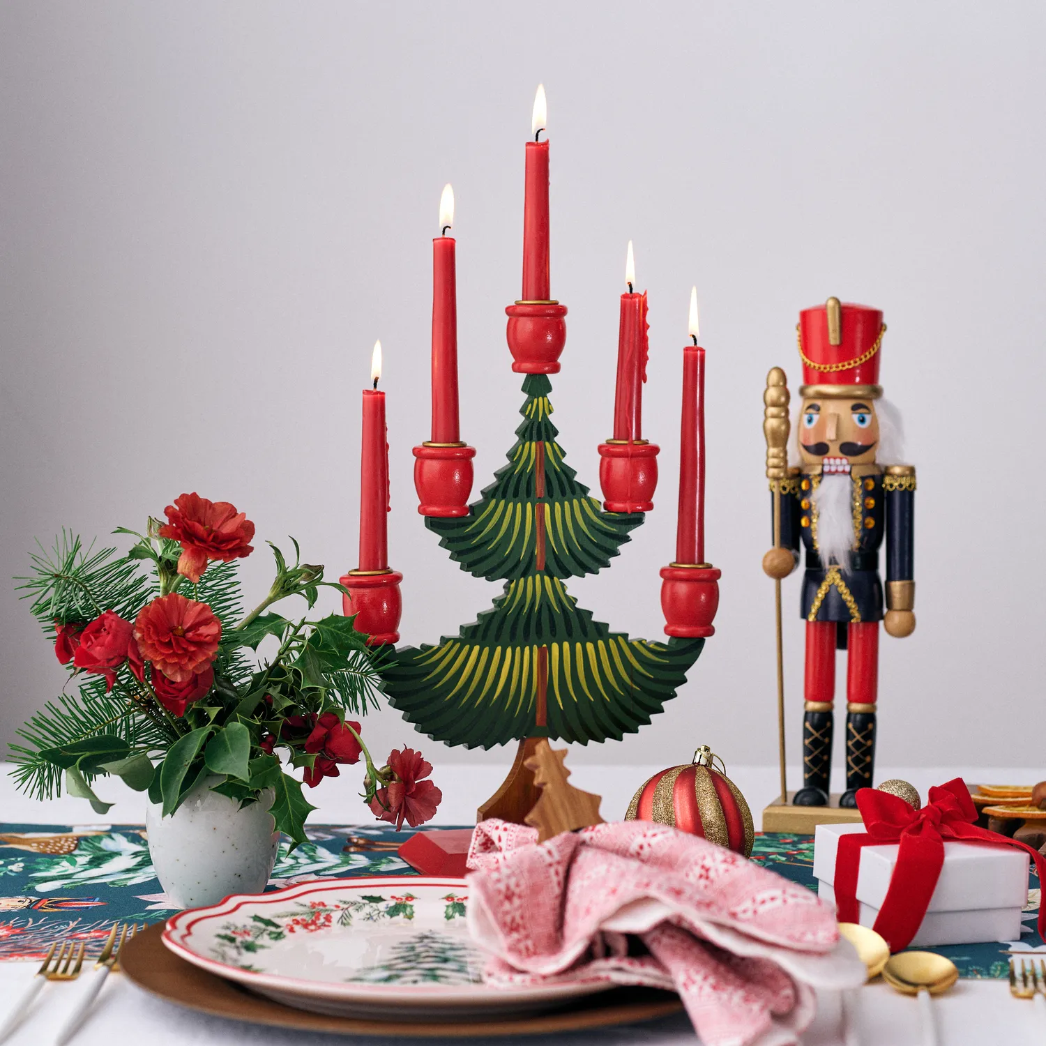 Sur La Table Blue Décor Nutcracker 