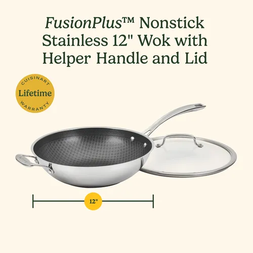 Cuisinart FusionPlus Wok with Lid, 12"