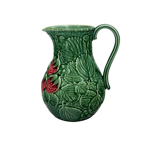 Bordallo Pinheiro Strawberry Pitcher