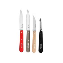 Opinel Les Essentiels 4-Piece Paring & Peeler Knife Set 