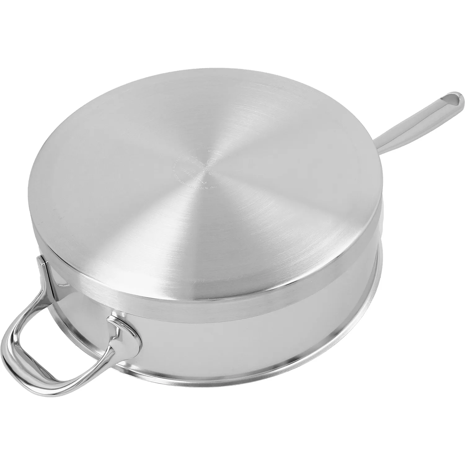 Demeyere Atlantis7 Stainless Steel Sauté Pan with Helper Handle and Lid