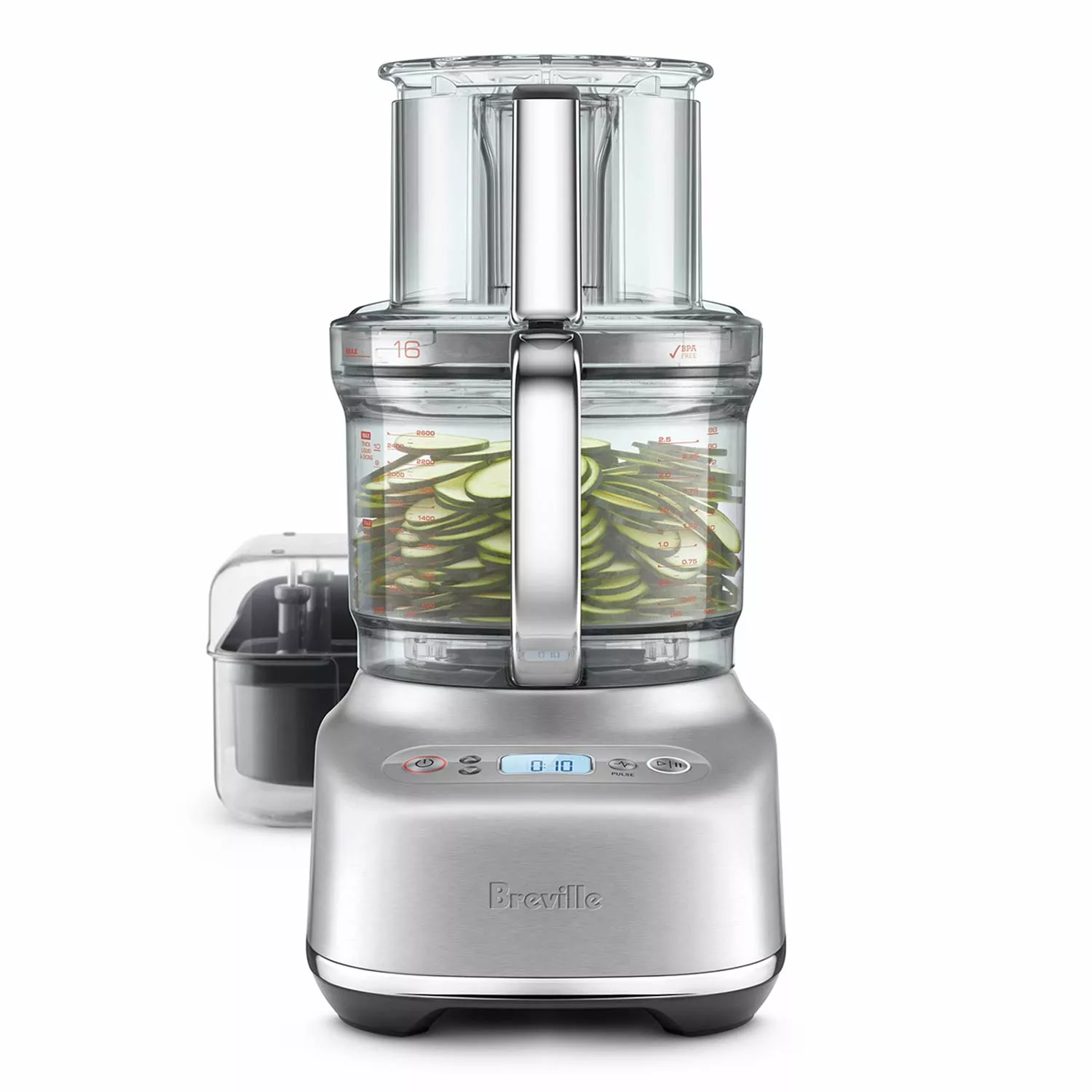 Breville 16 Cup Sous Chef Pro Stainless Steel Full Size Food Processor  Silver
