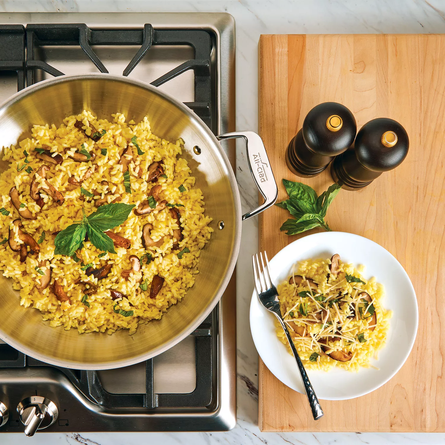 All-Clad D5 Brushed Stainless Steel Universal Pan, 4.5 qt.