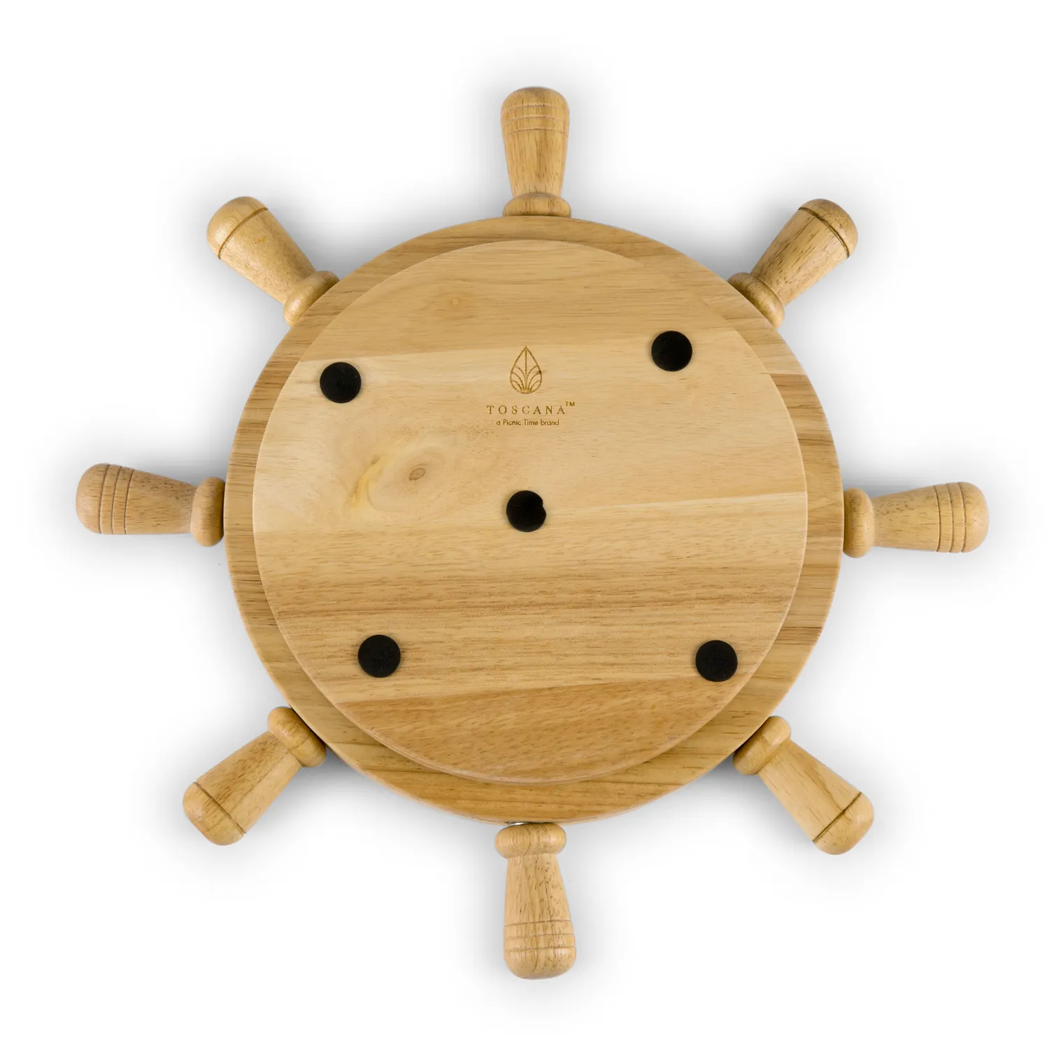 Picnic Time Lazy Susan Mariner Wheel
