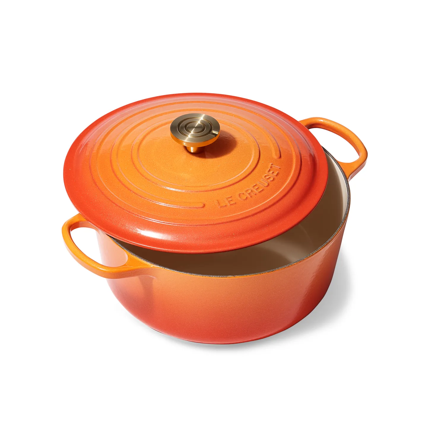 Le Creuset Signature Flamme Dorée Dutch Oven, 7.25 qt.