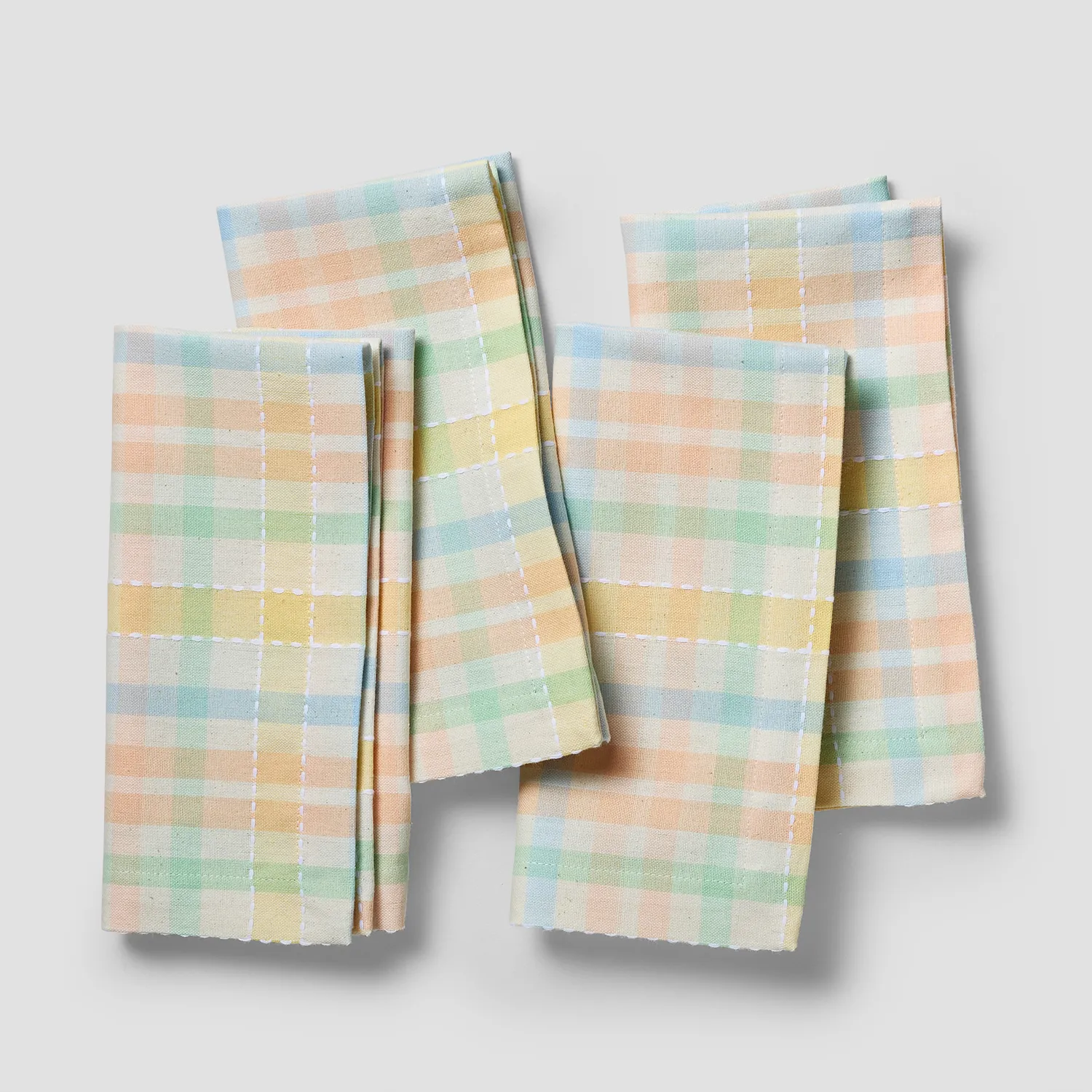 Sur La Table Easter Plaid Napkins, Set of 4