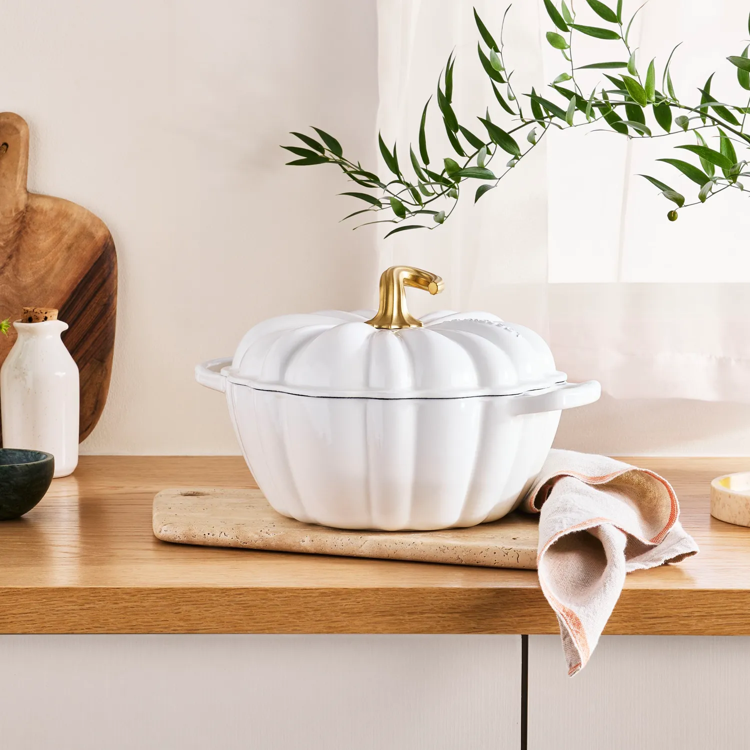 Le Creuset Signature Pumpkin Cocotte, 4 Qt.