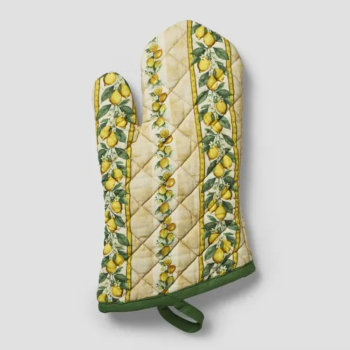 Sur La Table Citrus Bloom Vintage Oven Mitt