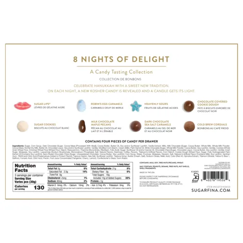 Sugarfina Hanukkah 8 Nights of Delight Tasting Collection