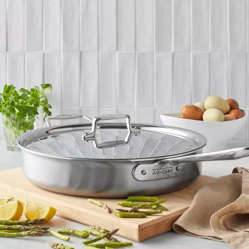 All-Clad D5 Brushed Stainless Steel Saut&#233; Pans