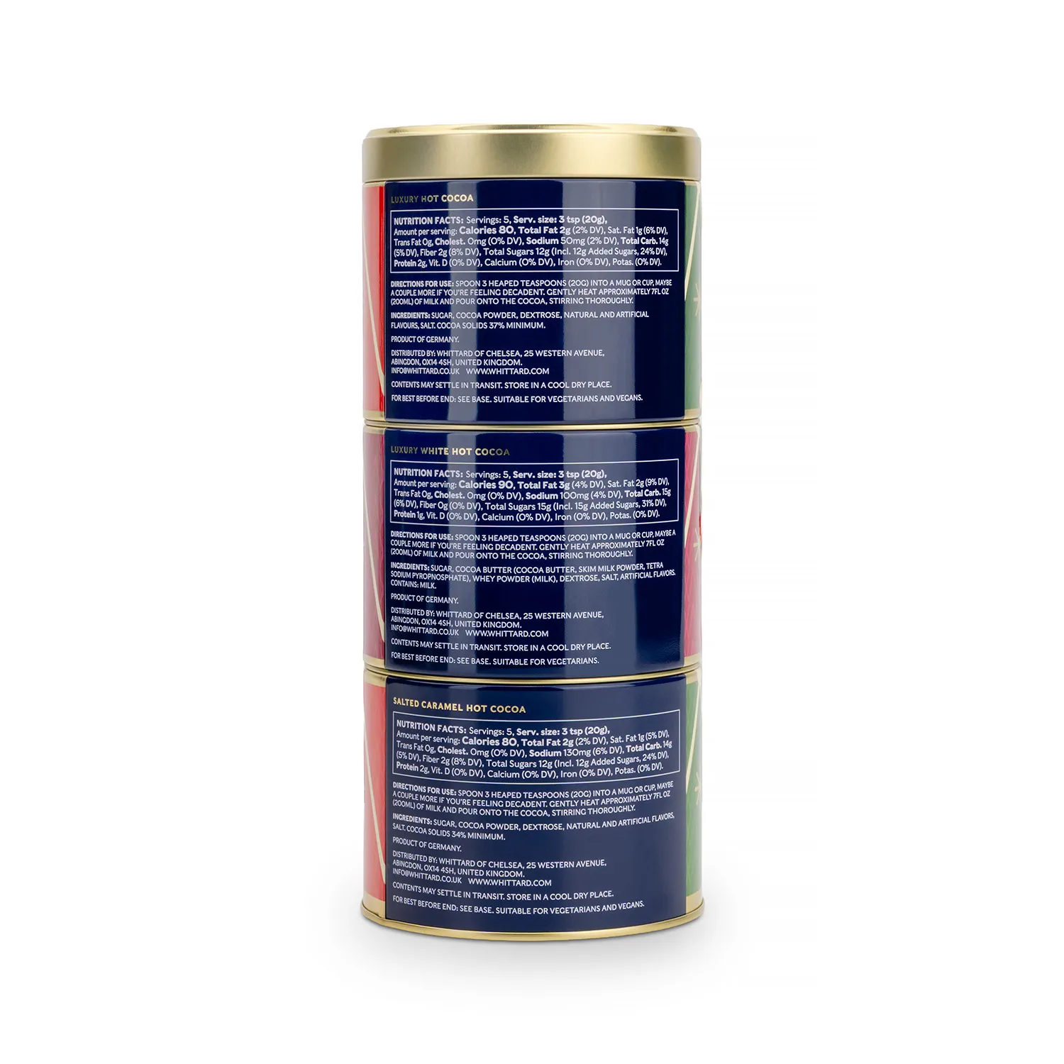Whittard Hot Cocoa Stacking Tins
