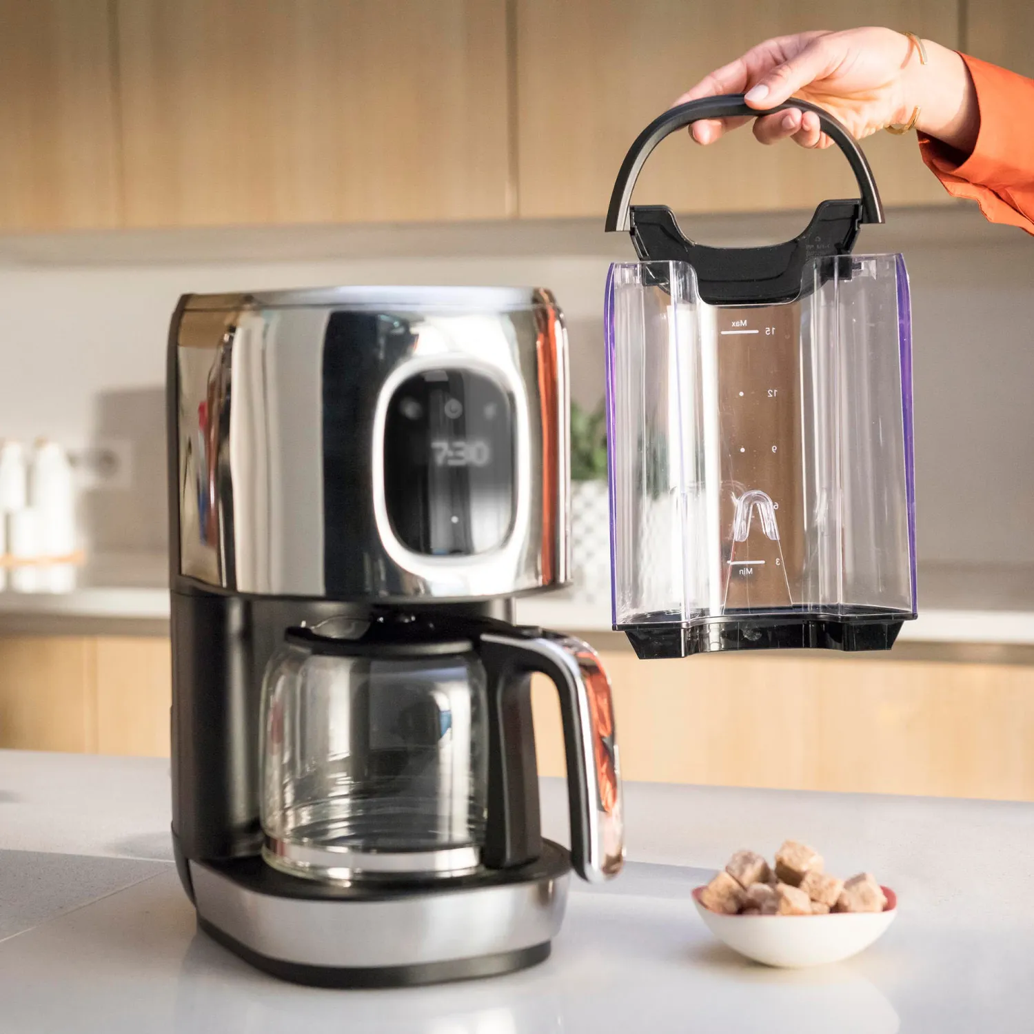 All-Clad Filter Coffee Maker with Digital Interface & Removable Water Tank