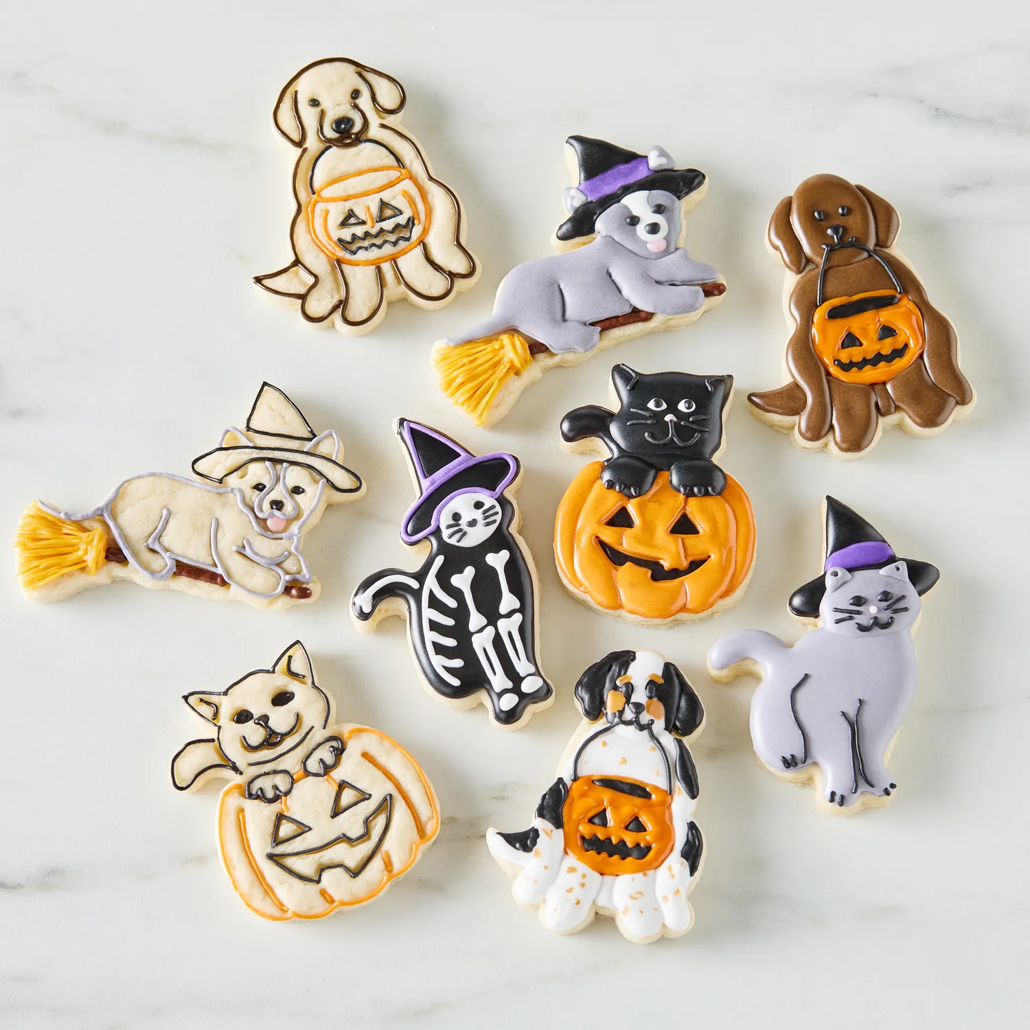 Sur La Table Spooky Paws Impression Cookie Cutters, Set of 4