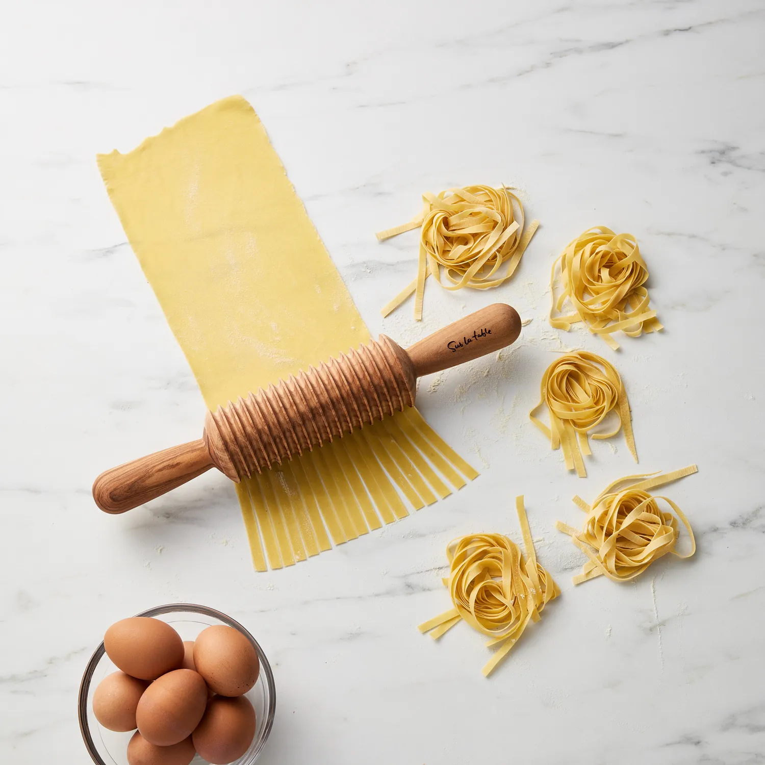 Sur La Table Olivewood Tagliatelle Pasta Roller