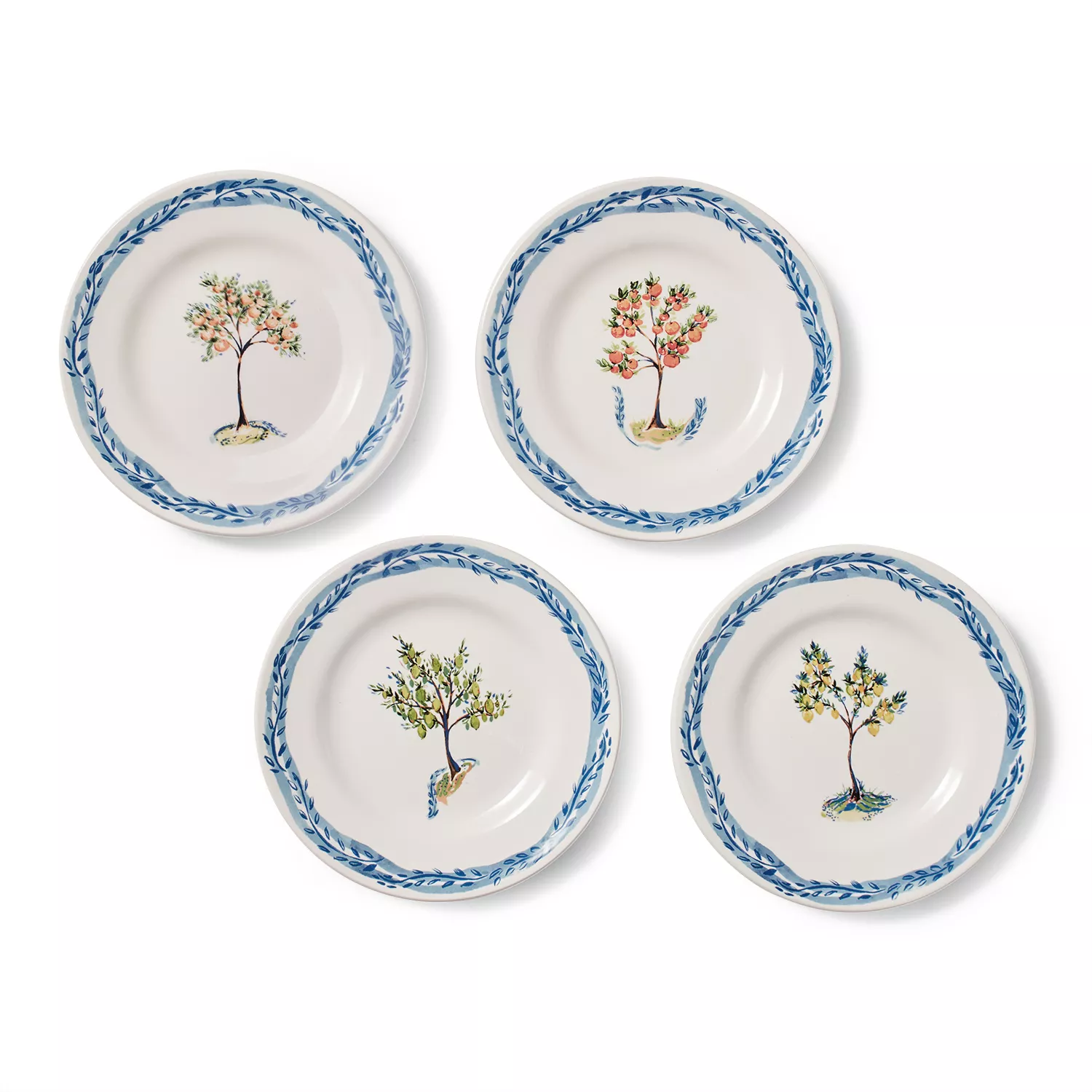 Sur La Table Citrus Appetizer Plates, Set of 4