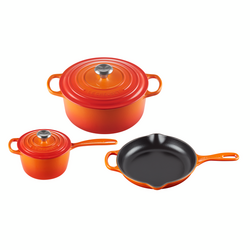 Le Creuset Signature 5-Piece Set My 21 year-old was surprised to receive her 5-piece Le Creuset cookware