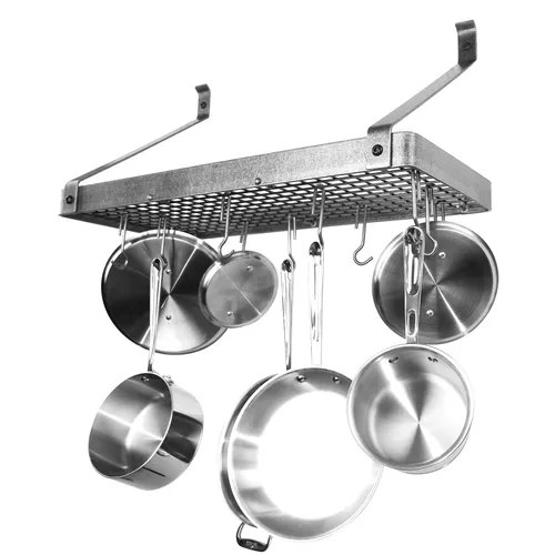 Enclume Gourmet Hammered Steel Deep Bookshelf Wall Racks