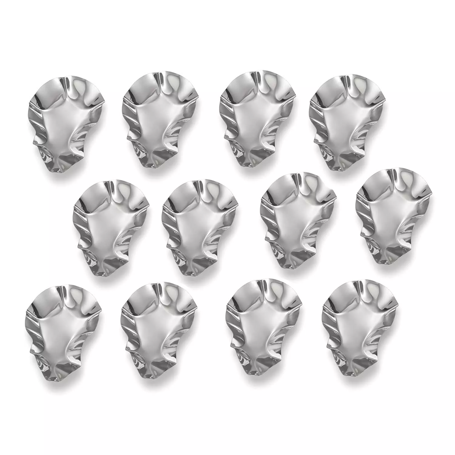 Stainless Steel Oyster Shells, 12 pack