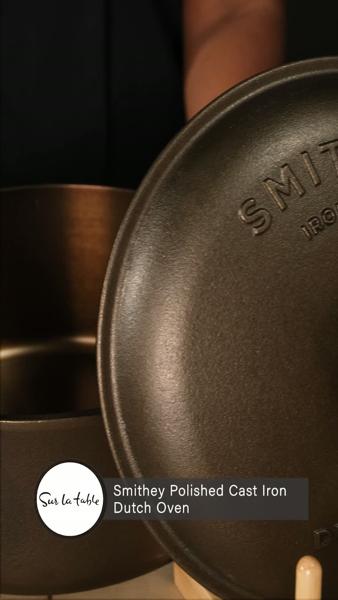 Smithey Polished Cast Iron Dutch Oven