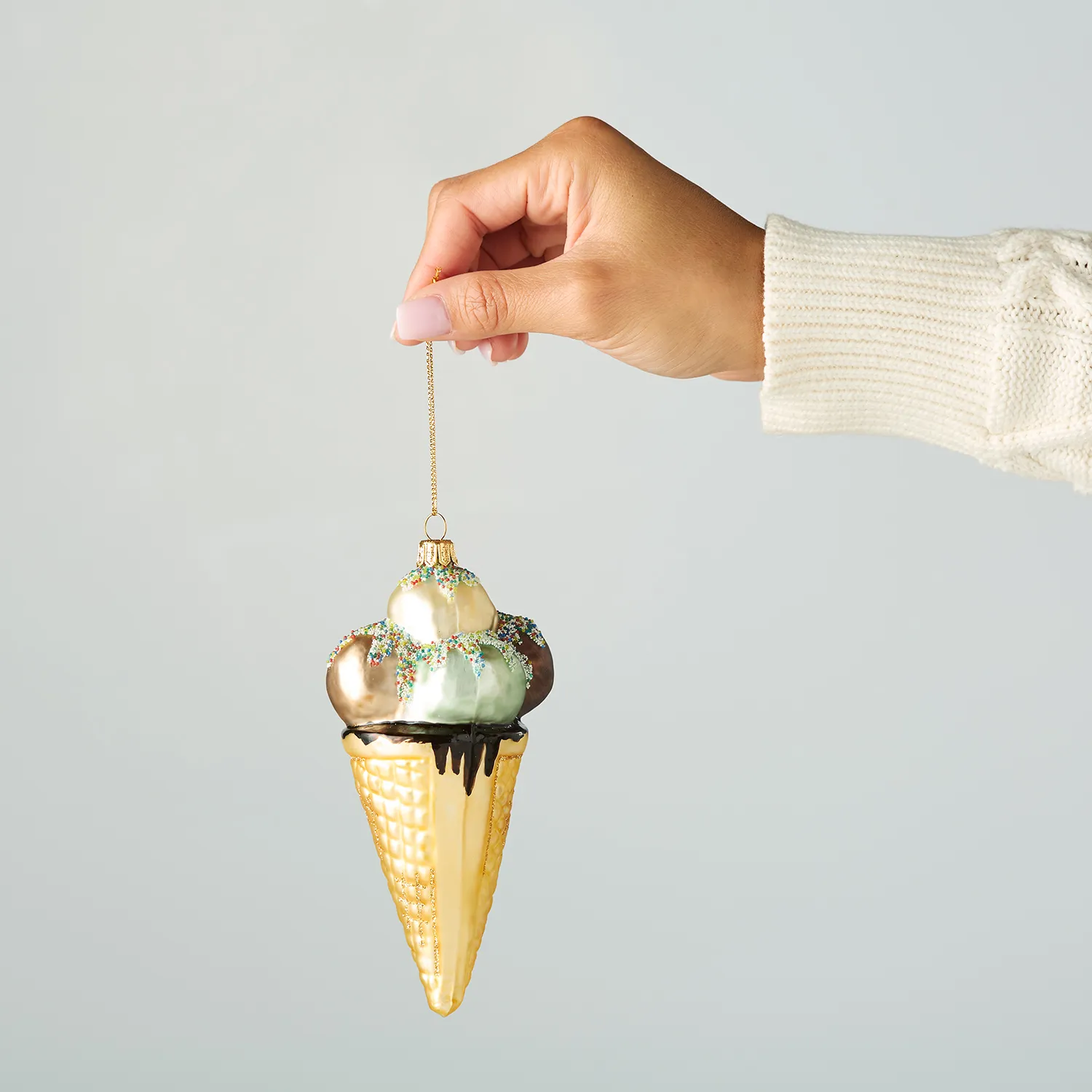 Sur La Table Ice Cream Glass Ornament, 6.5"