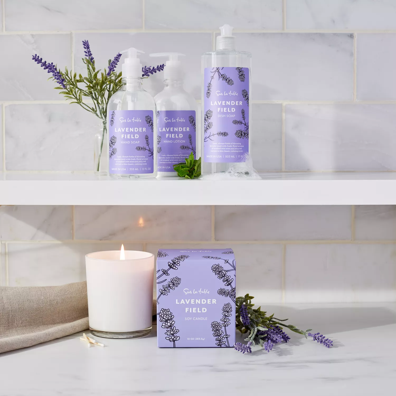 Sur La Table Lavender Field Hand Soap Refill, 33.8 oz.