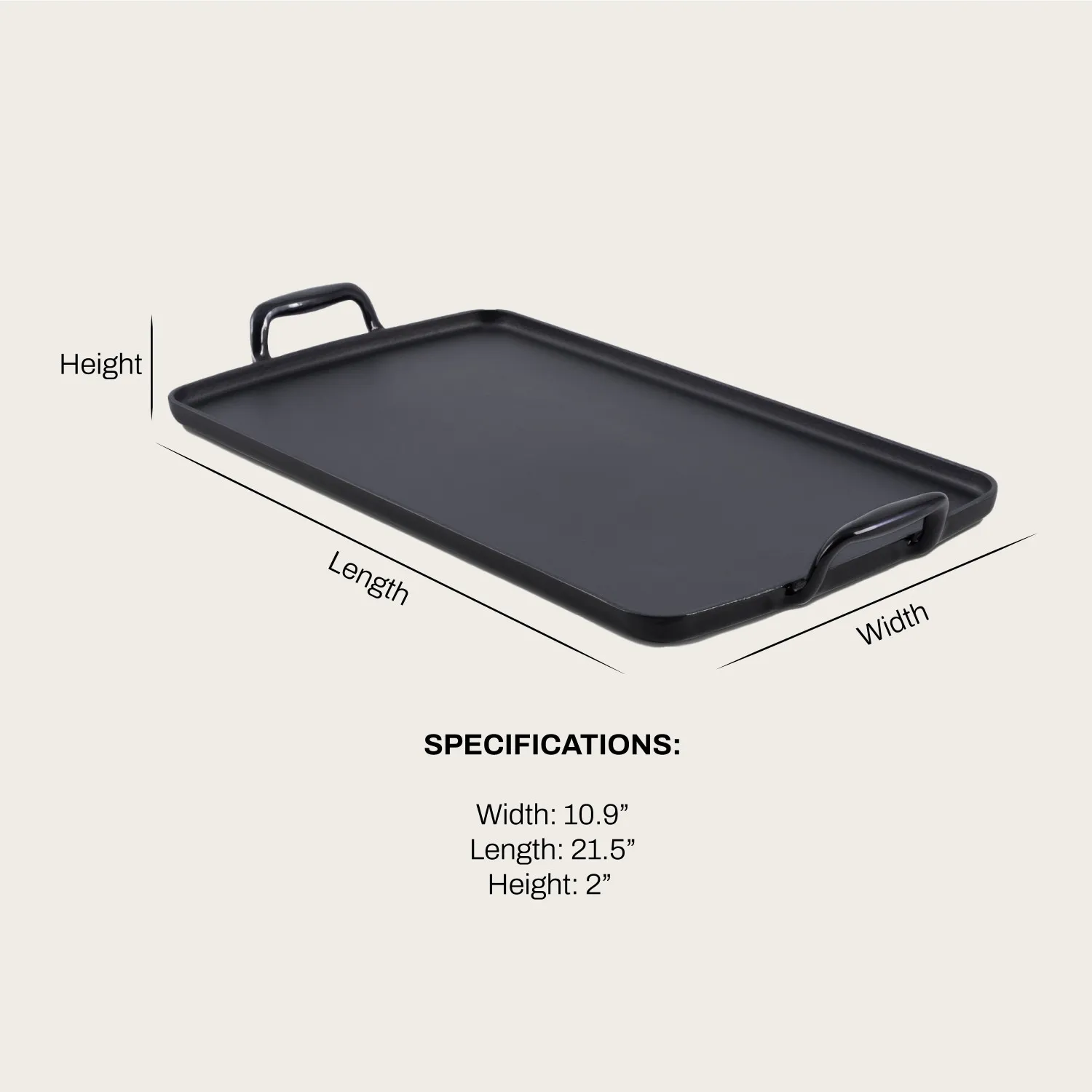 All-Clad Enameled Cast Iron Plancha, 11" x 19"