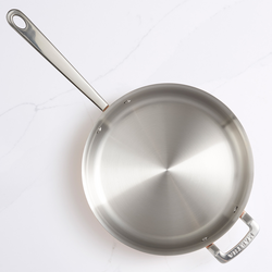 Martha by Martha Stewart Tri-ply Stainless Steel Sauté Pan with Lid, 3.5 Qt.