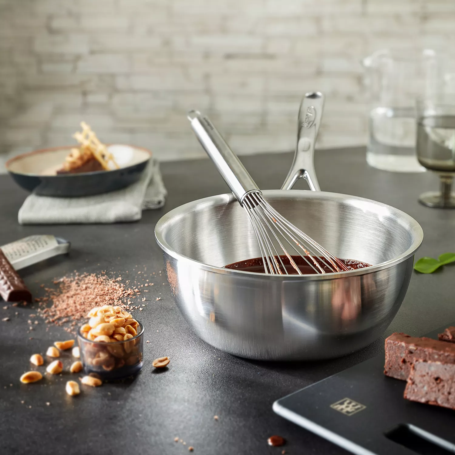 Demeyere Atlantis7 Stainless Steel Saucier with Lid