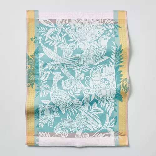 Sur La Table Bird of Paradise Kitchen Towel, Blue