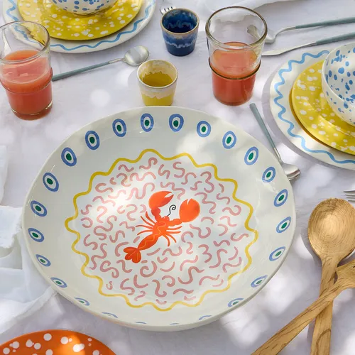 Costa Nova Summer Bliss Lobster Serving Bowl