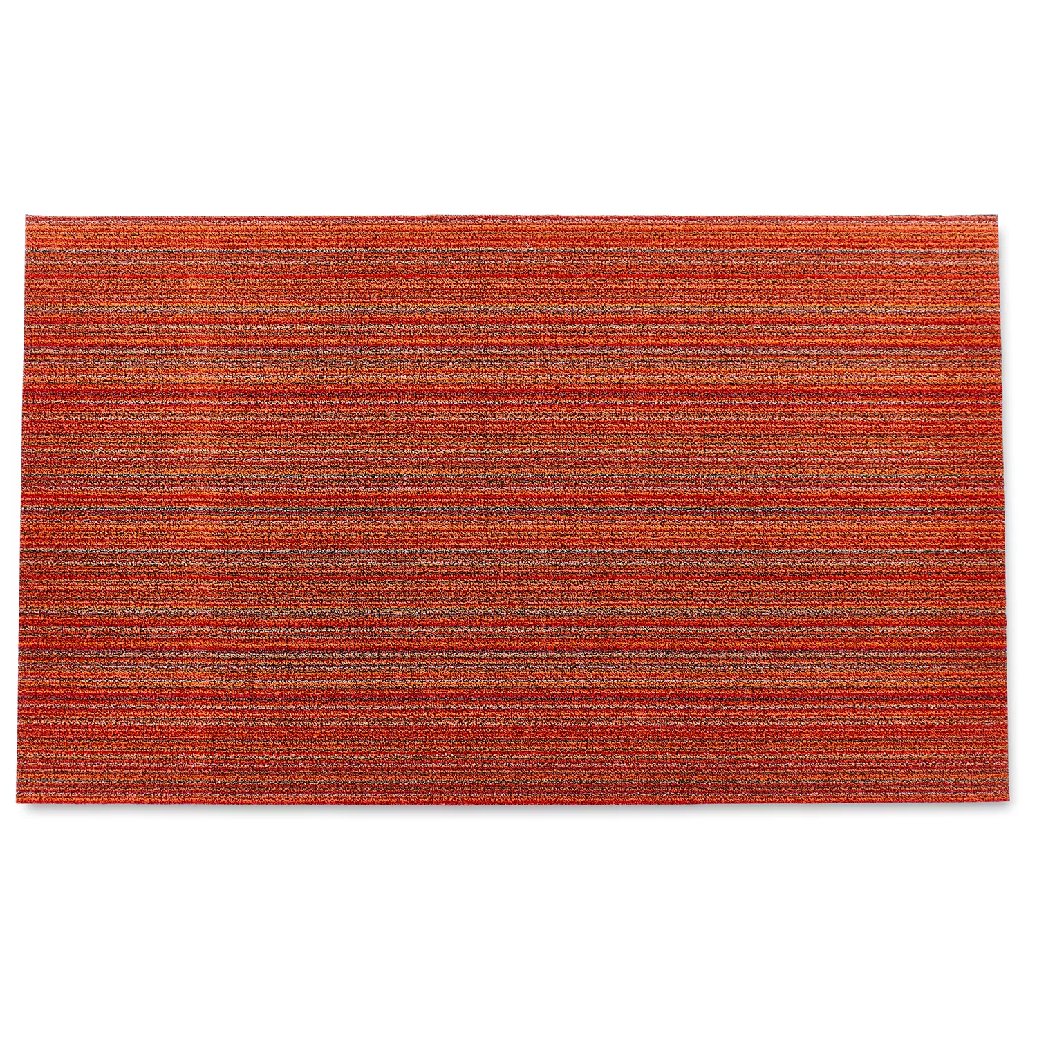 Chilewich Skinny Stripe Shag Mat, Orange