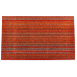 Chilewich Skinny Stripe Shag Big Mat, Orange Great mat!