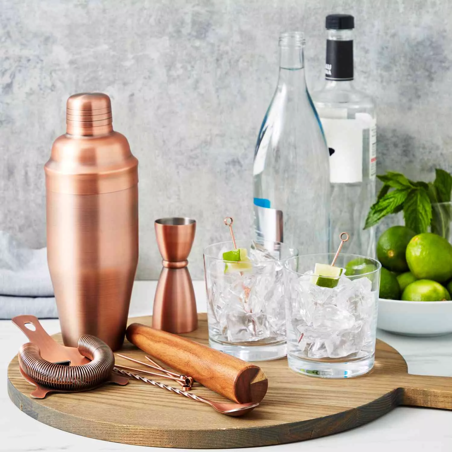 Gold Cocktail Shakers, Buy Copper Mixing Glass Online