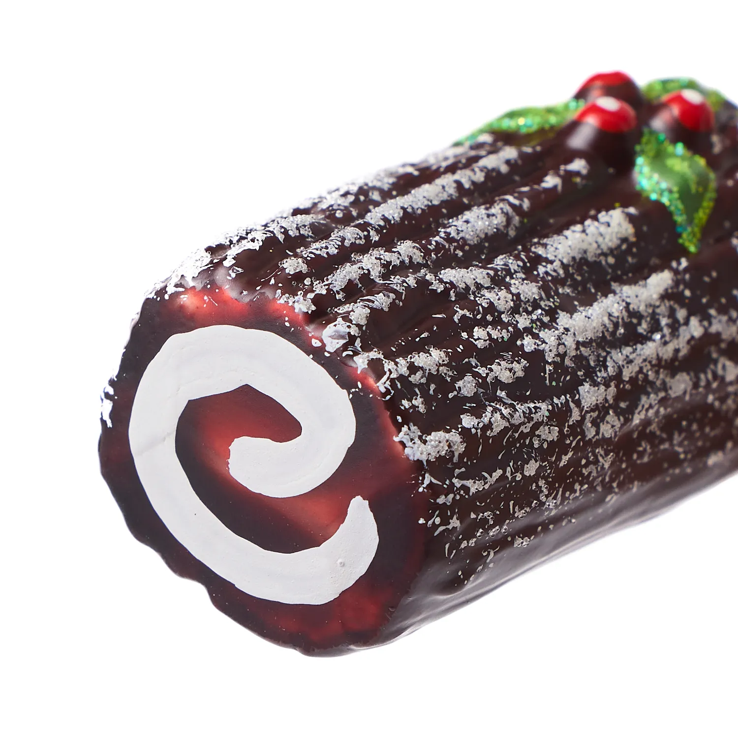 Sur la table Yula Log Ornament