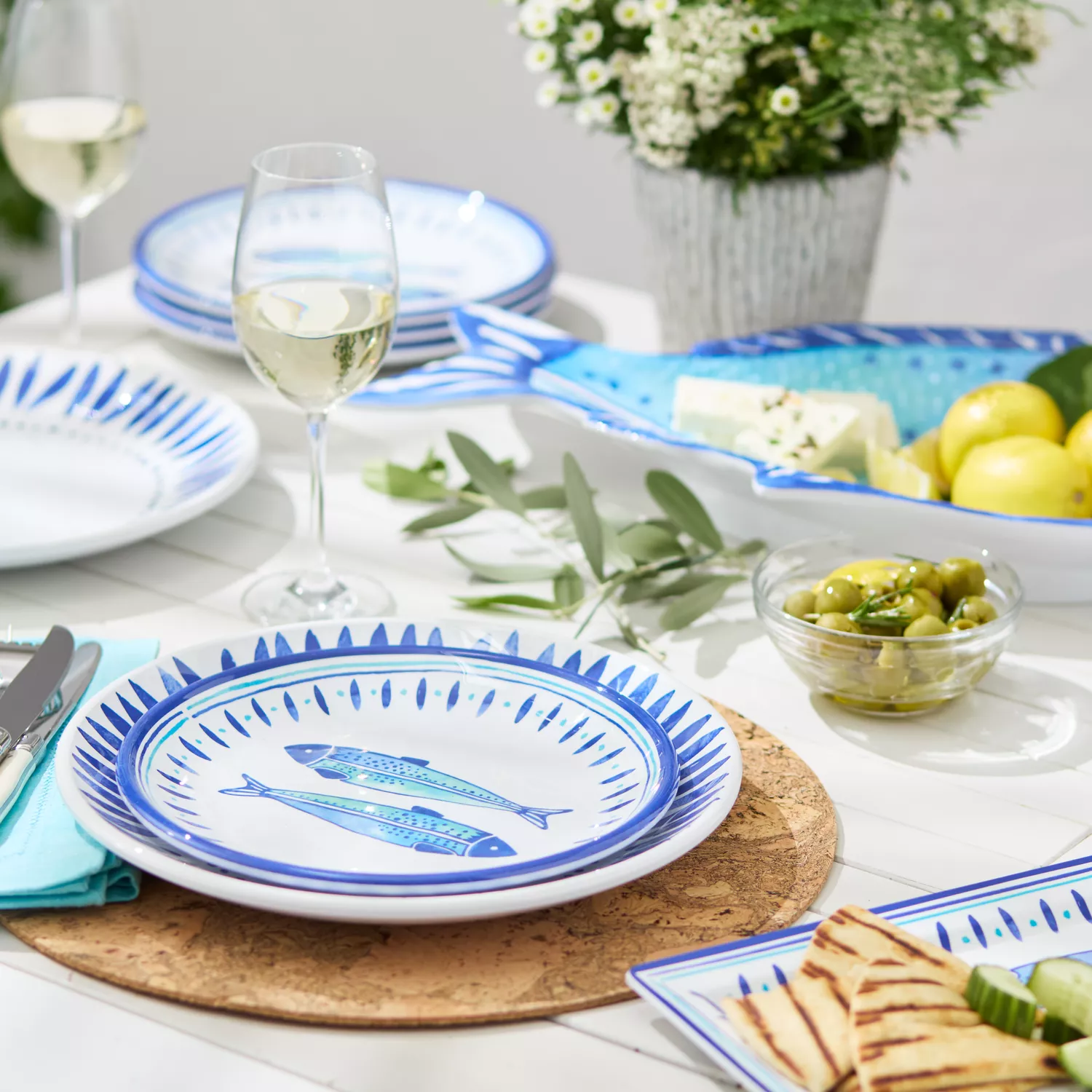 Sur La Table El Mar Melamine Salad Plate