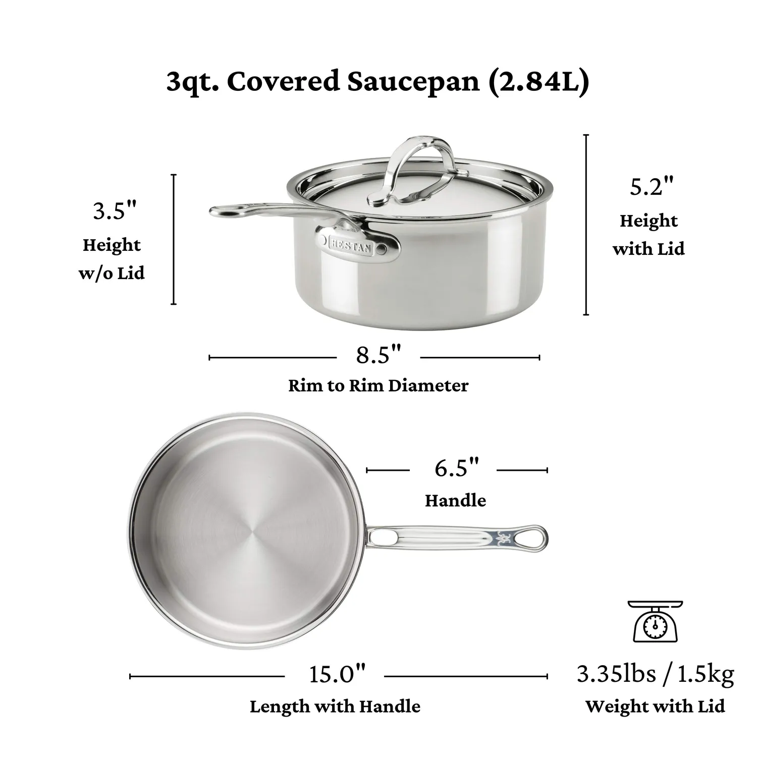 Hestan ProBond Luxe Stainless Steel 10-Piece Cookware Set