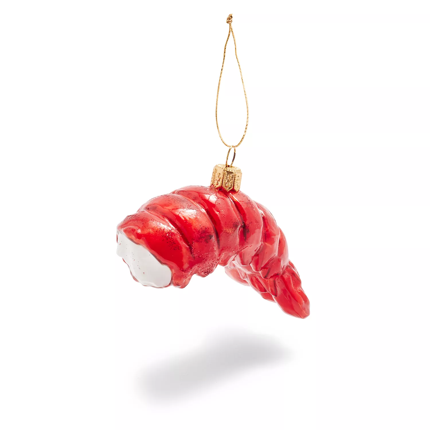 Lobster Tail Glass Ornament