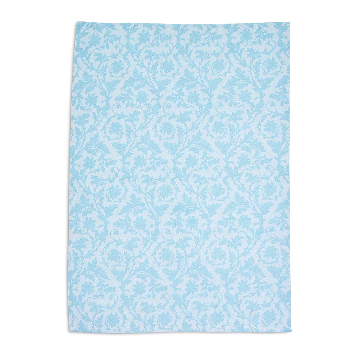 Sur La Table Blue Floral Jacquard Kitchen Towel, 28&#34; x 20&#34;