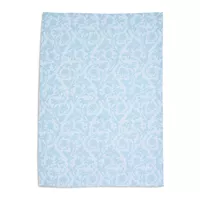 Sur La Table Blue Floral Jacquard Kitchen Towel, 28&#34; x 20&#34;