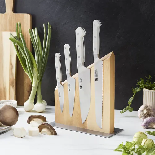Zwilling Pro Le Blanc 5-Piece Magnetic Easel Knife Block Set