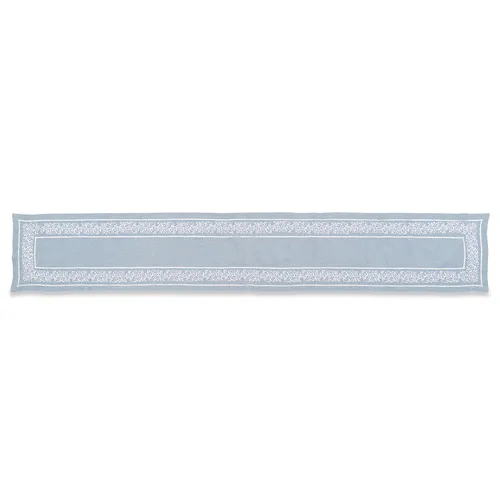 Henry Handwork Jardin Embroidered Linen Runner