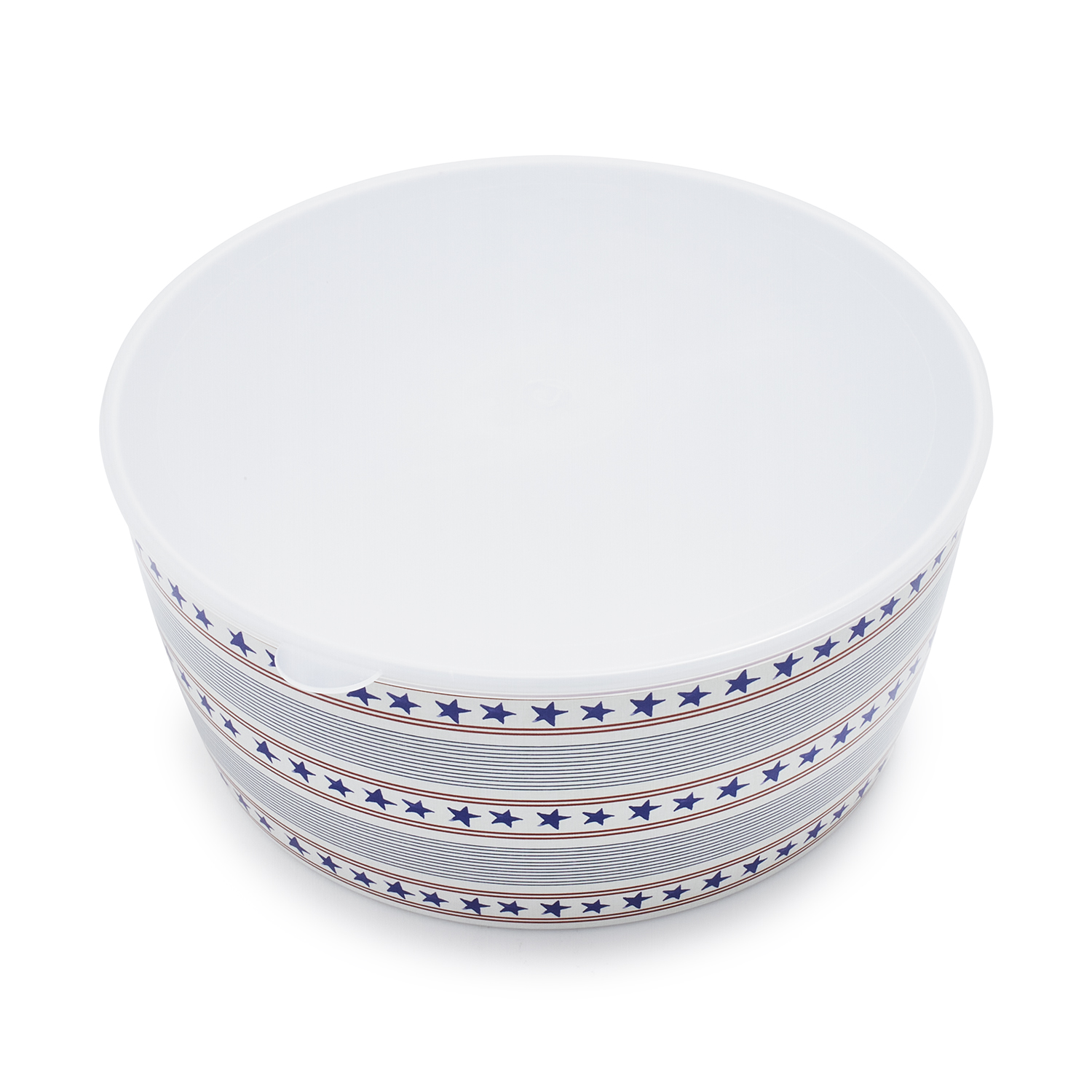 Stars & Stripes Melamine Bowl With Lid