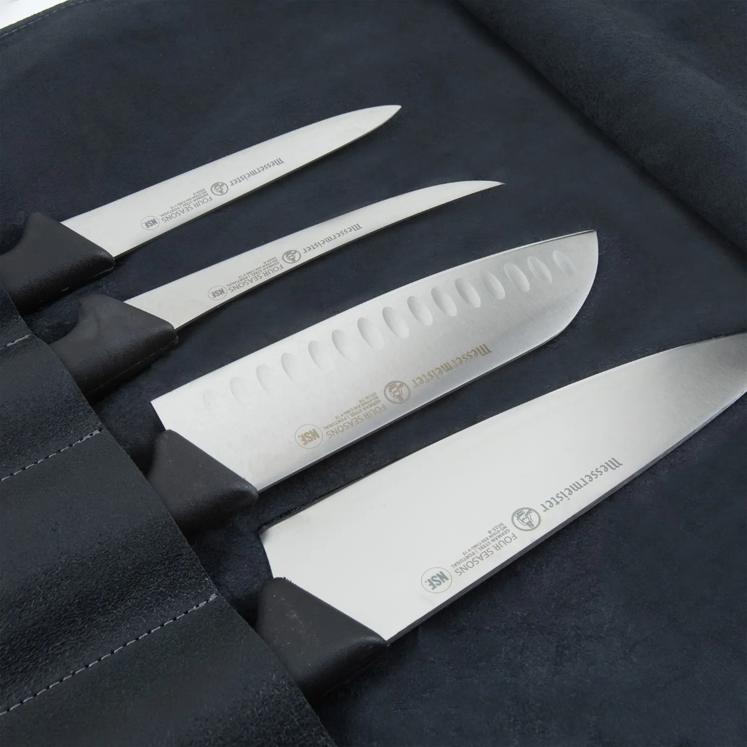 Messermeister 7-Pocket Vintage Leather Knife Roll