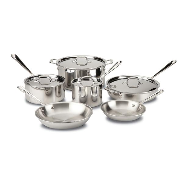 All-Clad D3 Stainless Steel 10-Piece Set