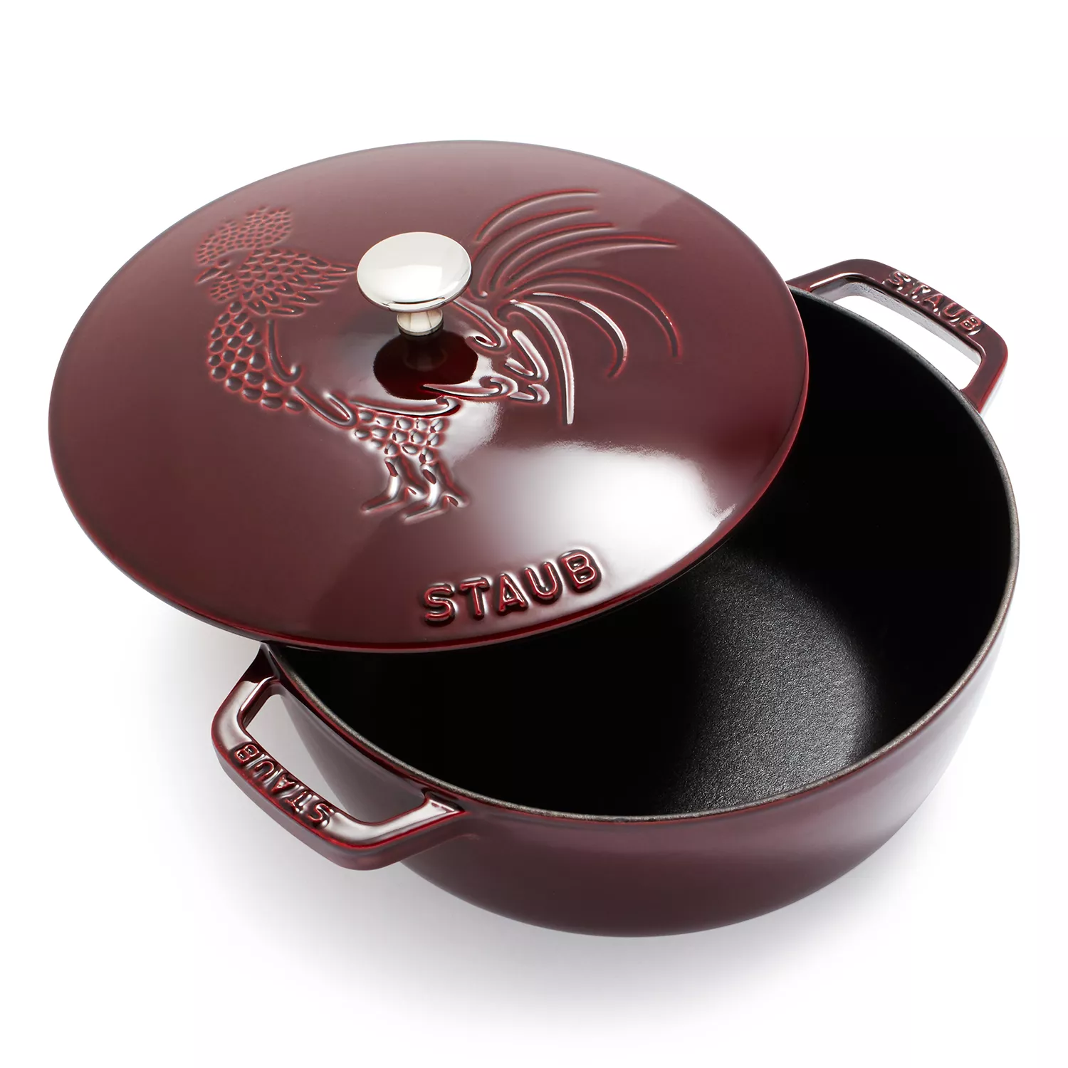Staub Essential French Oven with Rooster Lid, 3.75 qt