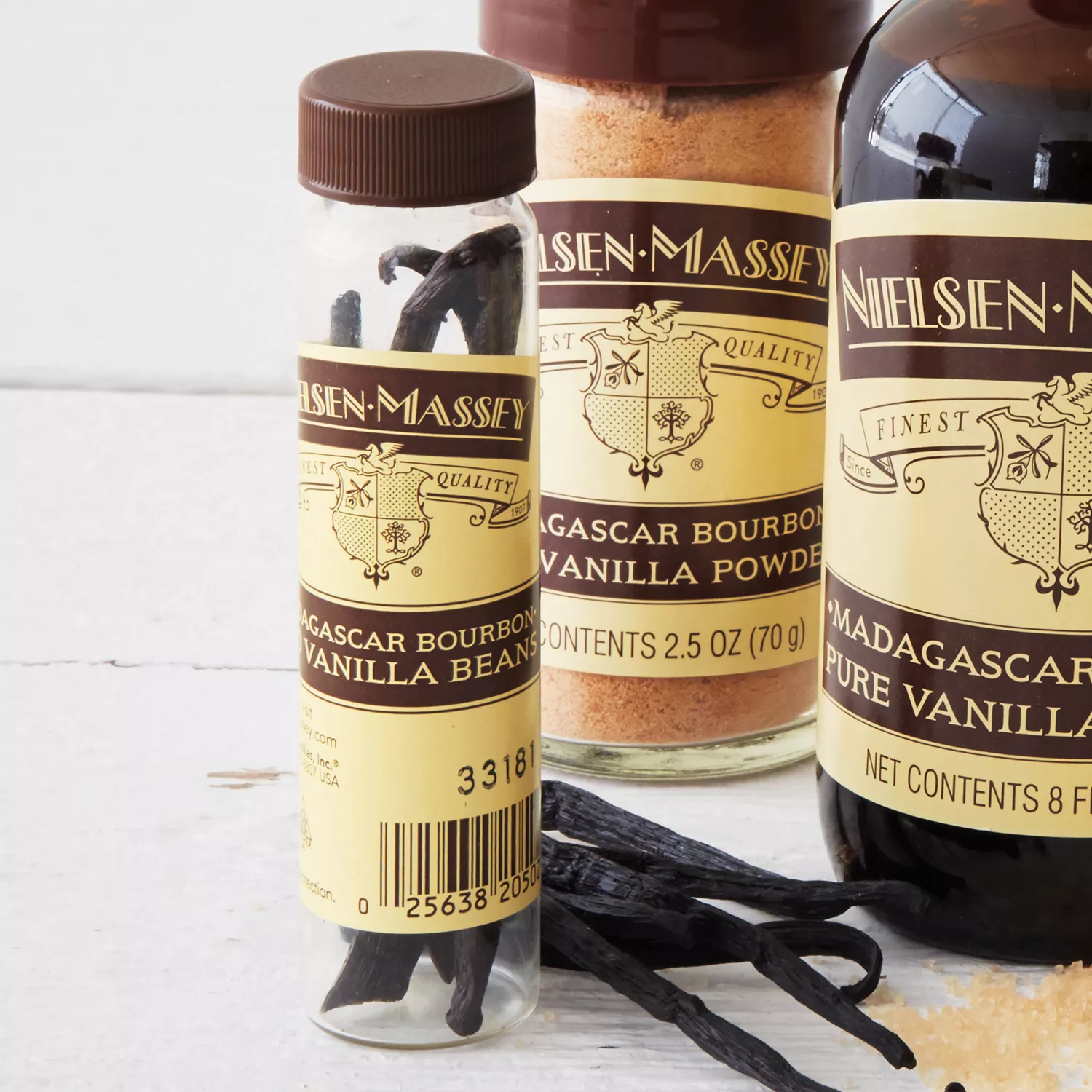 Nielsen-Massey Madagascar Pure Vanilla Beans, 2 Beans