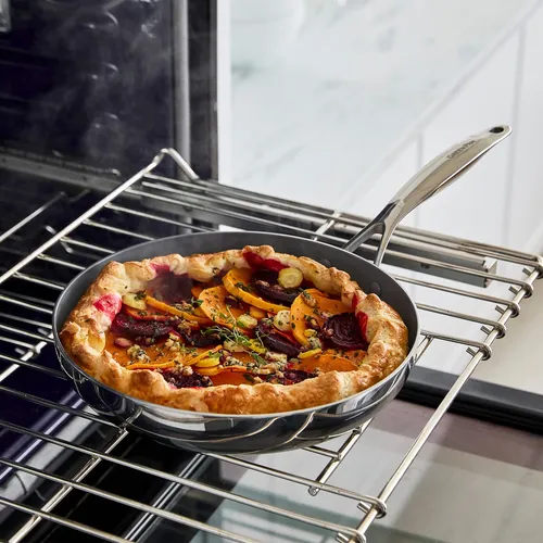 GreenPan Stainless Steel Valencia Pro Ceramic Nonstick 2-Piece Skillet Set, 8" & 10"