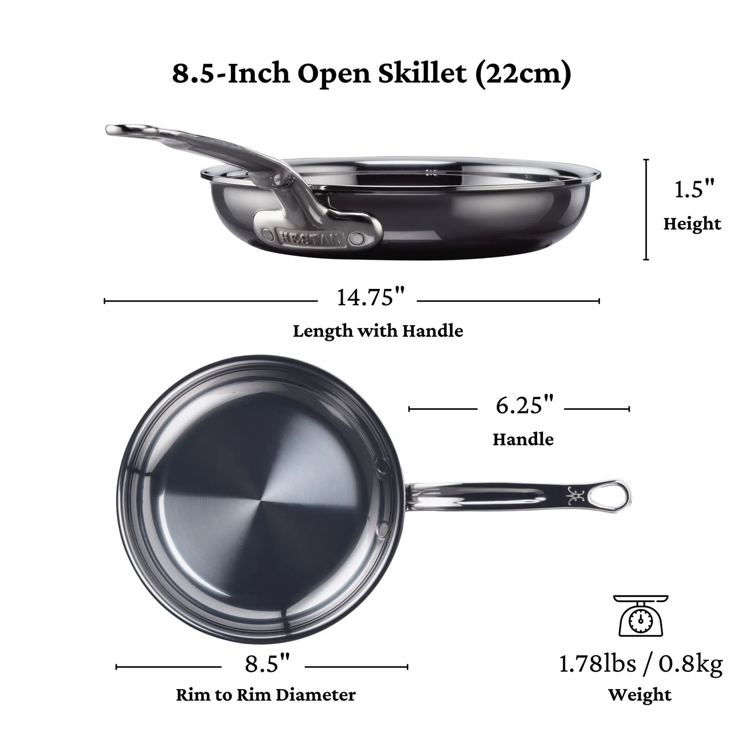 Hestan NanoBond Titanium & Provisions Stainless Steel 27-Piece Cookware Set