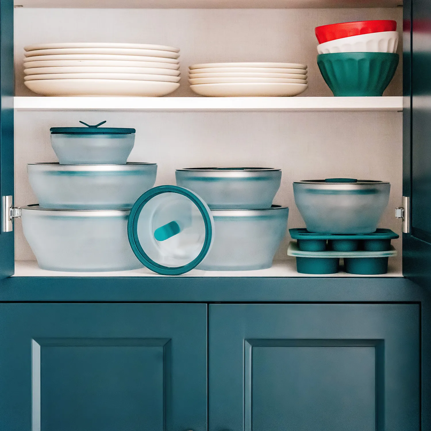 Anyday Microwave 8-Piece Round Glass Dish Set